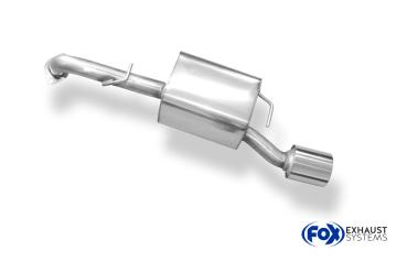 Endschalldämpfer einseitig passend an original Stoßstange - 1x100 Typ 13 passend für: Toyota Yaris Yaris XP9 ab 06 1,8l TS 98kW